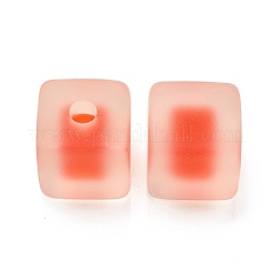 Матовые акриловые европейские бусины OACR-G012-14A