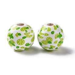 Perles européennes en bois de schima&nbsp;WOOD-G015-03B