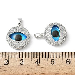 Печатная латунная микропаве из кубических цирконий со стеклянными подвесками&nbsp;KK-Z134-17P-03