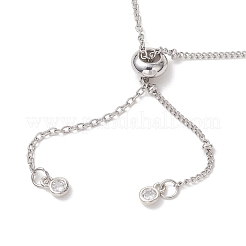 Изготовление браслетов с цепочкой-слайдером из нержавеющей стали 304.&nbsp;AJEW-JB01577-02