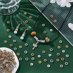 6 стиль тибетский стиль сплав бусины-разделители FIND-PH0025-73