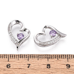 925 подвеска из стерлингового серебра с прозрачным микропаве и цирконием&nbsp;STER-T008-81A-P