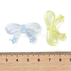 Прозрачные акриловые бусины с УФ-покрытием&nbsp;PACR-D288-14