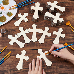 Незаконченные вырезы из дерева DIY-WH0034-70