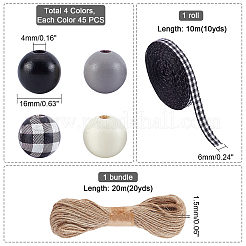 Наборы для самостоятельного изготовления украшений из деревянных бусин&nbsp;DIY-PH0002-50