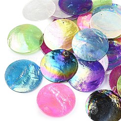 45 шт. подвески из натуральных ракушек капиз&nbsp;SSHEL-YW0015-16