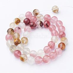 Tigerskin стеклянные бусины GSR8mmY-1