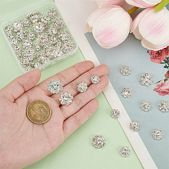 60 шт. 4 стиля кубического циркония с кабошонами из сплава&nbsp;DIY-AR0004-03A