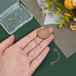 6 шт. 6 стиля 925 удлинитель цепи из стерлингового серебра FIND-PH0017-98