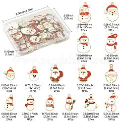 40шт рождественские подвески из сплава эмали ENAM-FS0004-20