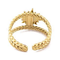 Ионное покрытие (ip) открытые манжетные кольца из нержавеющей стали Sun 304&nbsp;RJEW-G314-04G