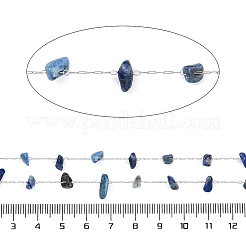 Цепочка из бусин из натурального лазурита ручной работы CHS-H028-06A-02