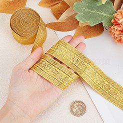 Плоская вышивка лентами из полиэстера&nbsp;OCOR-WH0003-010A