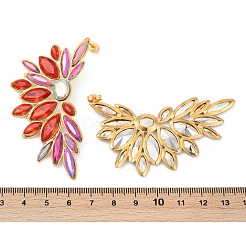 Серьги-гвоздики из нержавеющей стали 304 со стеклянными вставками для женщин&nbsp;EJEW-M095-10G-02