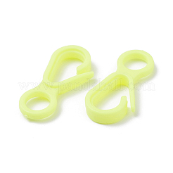 プラスチックカニカン  ライトゴールデンロッドイエロー  33x15.5x4.5mm  穴：7.5mm&nbsp;KY-D012-11