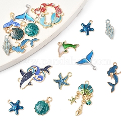24шт 12 стиля подвески из сплава с эмалью&nbsp;FIND-FS0004-19