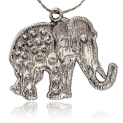 Tibetischen Stil Legierung Rhinestone-große Anhänger&nbsp;LS-ALRI-L048-28AS