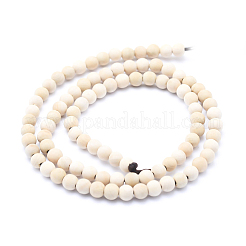 Натуральное дерево бисер нитей WOOD-P011-07-6mm