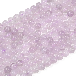 Нити бусин из натурального лавандового аметиста&nbsp;G-Z136-A01-6mm