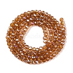 Стеклянные бусины с гальваническим покрытием &nbsp;EGLA-A044-T2mm-B04