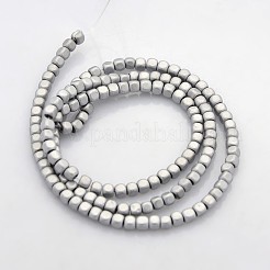 Electroplate non magnetici ematite sintetico fili di perline&nbsp;G-J212D-01