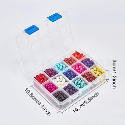 15 цвет окрашенных синтетических бирюзовых бусин G-GA0001-02
