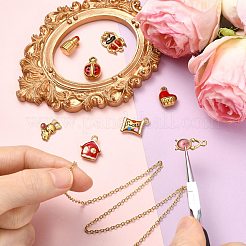 8 шт. 8 стиля эмалевых подвесок из нержавеющей стали 304&nbsp;STAS-CJ0003-08