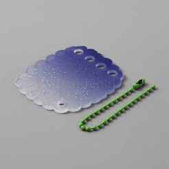 Градиентный блестящий пластиковый вкладыш diy дисковый брелок&nbsp;ZXFQ-WH0001-06B