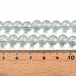 Perles de verre transparentes de peinture de cuisson&nbsp;X1-DGLA-N006-8mm-08