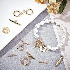 8 комплект из 4-х латунных застежек-тоглов KK-CA0001-55G