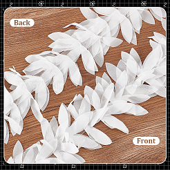 5 ярд полиэстеровой шифоновой кружевной ленты с листьями DIY-GA0007-32C