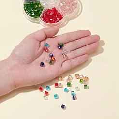 350шт 7 цвета гальванические стеклянные бусины&nbsp;EGLA-YW0001-10