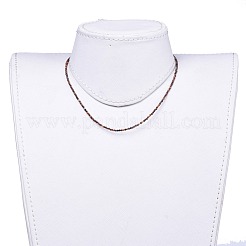 Натуральный тигровый глаз бисерные ожерелья NJEW-JN02492-10