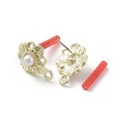 Сплав с покрытием и 304 стальной игольчатой серьгой&nbsp;EJEW-B036-03G-03