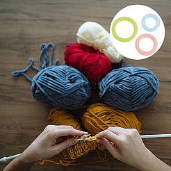 Пластиковые круглые кольца&nbsp;FIND-CP0003-12A