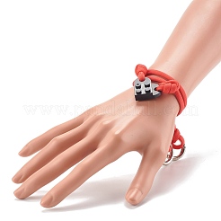 Set di bracciali in poliestere e spandex&nbsp;BJEW-JB06367-01