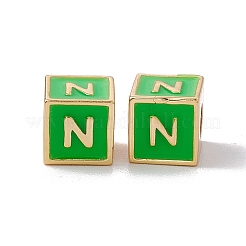 Стойки покрытие латунь эмаль бисер&nbsp;KK-B060-04G-02N