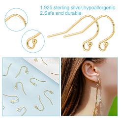 6 пара 925 крючка для сережек из стерлингового серебра FIND-GO0002-72