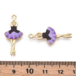 Подвески из сплава светлого золота с принтом ENAM-N056-207F