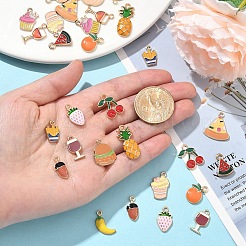 30шт 15 стиля подвески из сплава с эмалью&nbsp;ENAM-YW0005-29