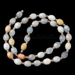 Природные Аквамарин бисер нитей G-F809-A42-01