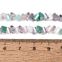 Fili di perline di vetro galvanizzate in stili misti&nbsp;EGLA-Q135-03A-C03
