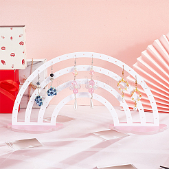 Акриловые выставочные витрины серьги ювелирных изделий&nbsp;EDIS-WH0022-10