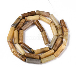 Нити натуральных бусин из нефрита хуанлун G-T141-75