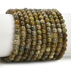 Натуральный канадский нефрит бисер пряди&nbsp;G-B171-B01-4mm