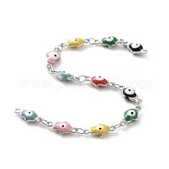 Эмалированная рука хамса с цепями от сглаза CHS-G023-01P-02