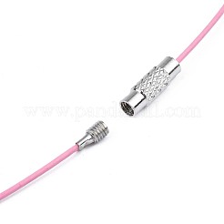 Création de bijoux de fil de collier en acier inoxydable&nbsp;X-TWIR-R003-03