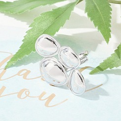 Кольца-манжеты каплевидной формы из нержавеющей стали 304 с защитой от потускнения&nbsp;RJEW-M047-05P