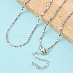 Colliers à maillons Boston en laiton de 1 mm&nbsp;NJEW-Z097-02P