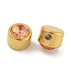 Ионное покрытие (ip) 304 нержавеющая сталь k9 стекло прозрачные стеклянные бусины STAS-U024-18G